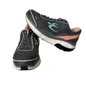 Gdefy Gravity Defyer Women Mighty Walk Orthopedic Shoes Grey Peach Teal Size 8